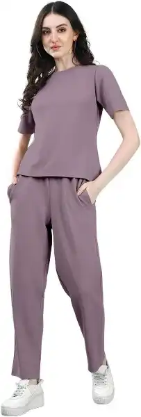 Selvia Women's Solid Co-Ords Set
